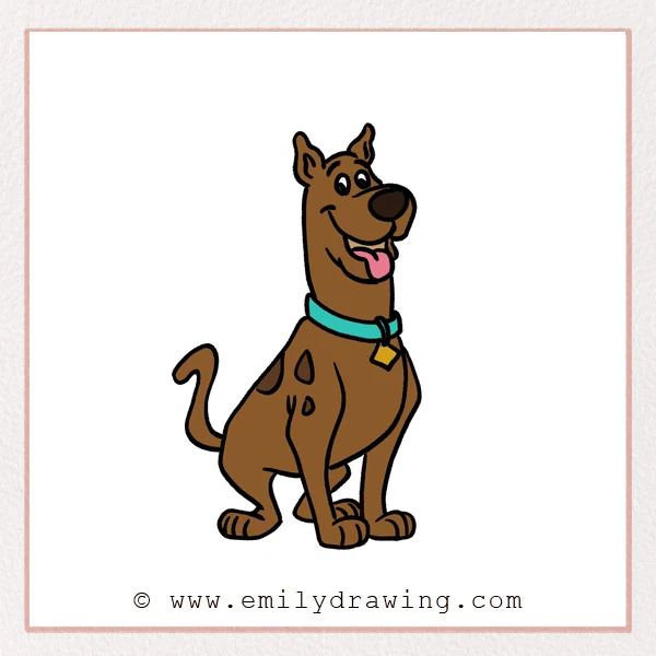Preview of Scooby Doo drawing